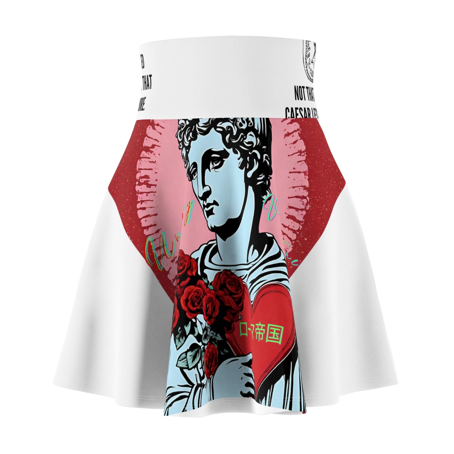 Valentine's By the Roman Empire - Women's Skater Skirt (AOP)