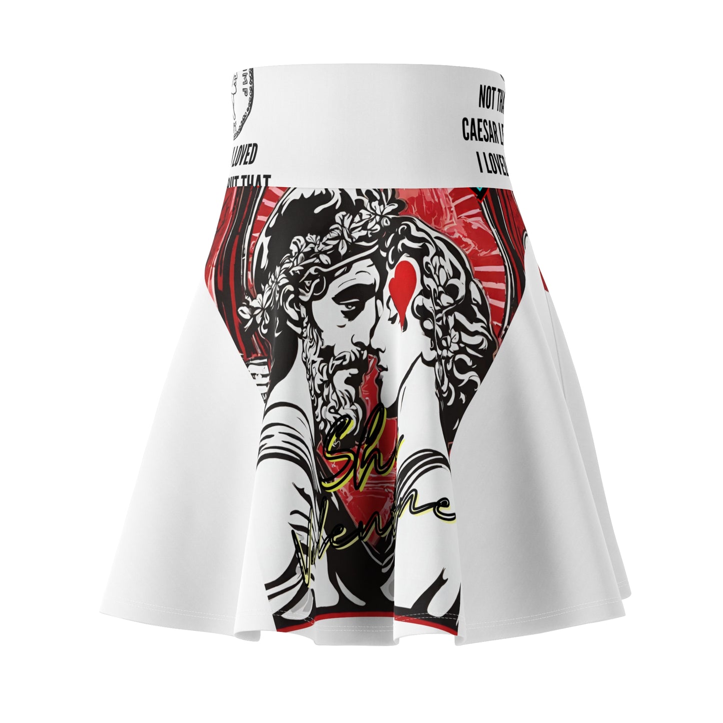 Valentine's By the Roman Empire - Women's Skater Skirt (AOP)