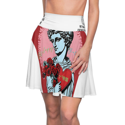 Valentine's By the Roman Empire - Women's Skater Skirt (AOP)