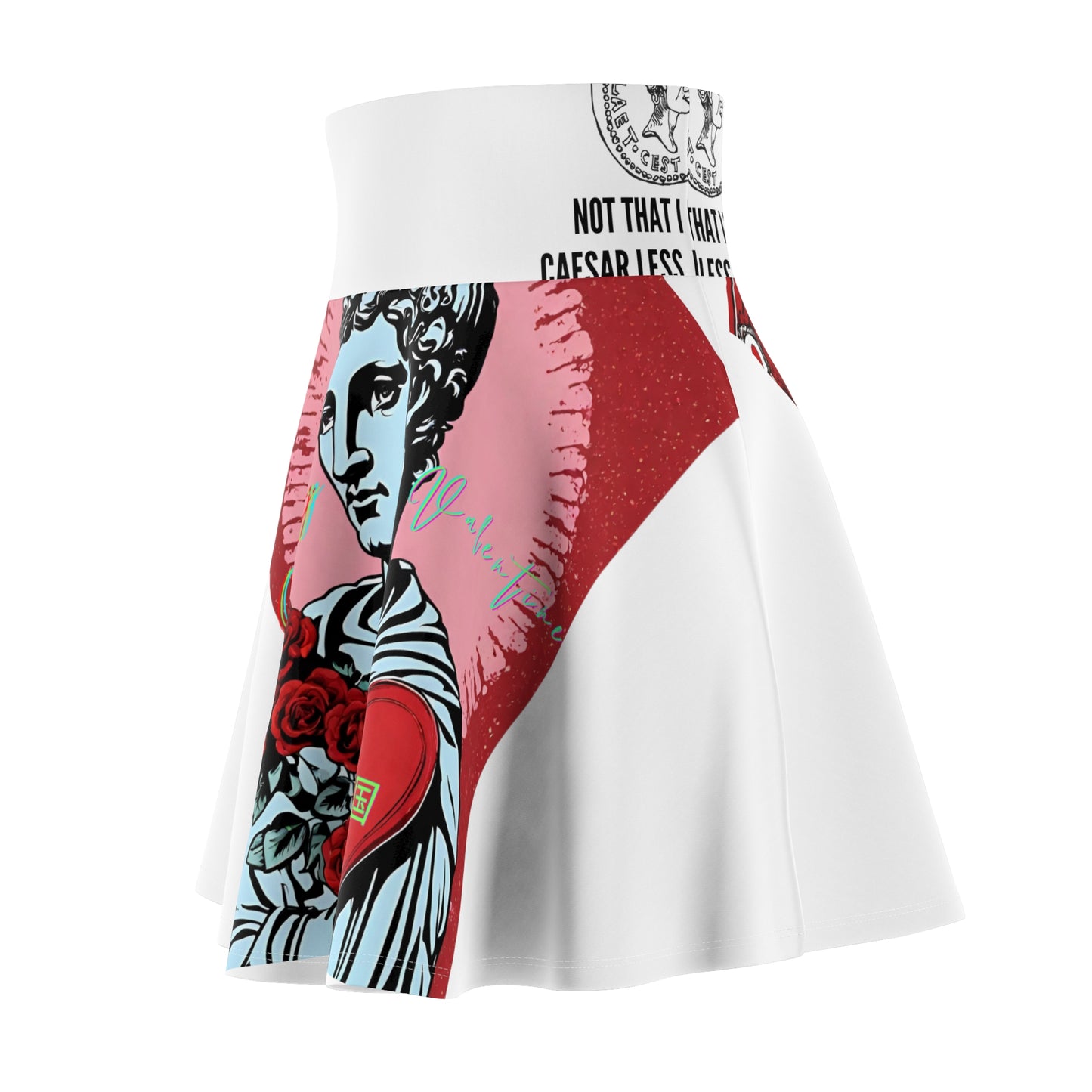 Valentine's By the Roman Empire - Women's Skater Skirt (AOP)